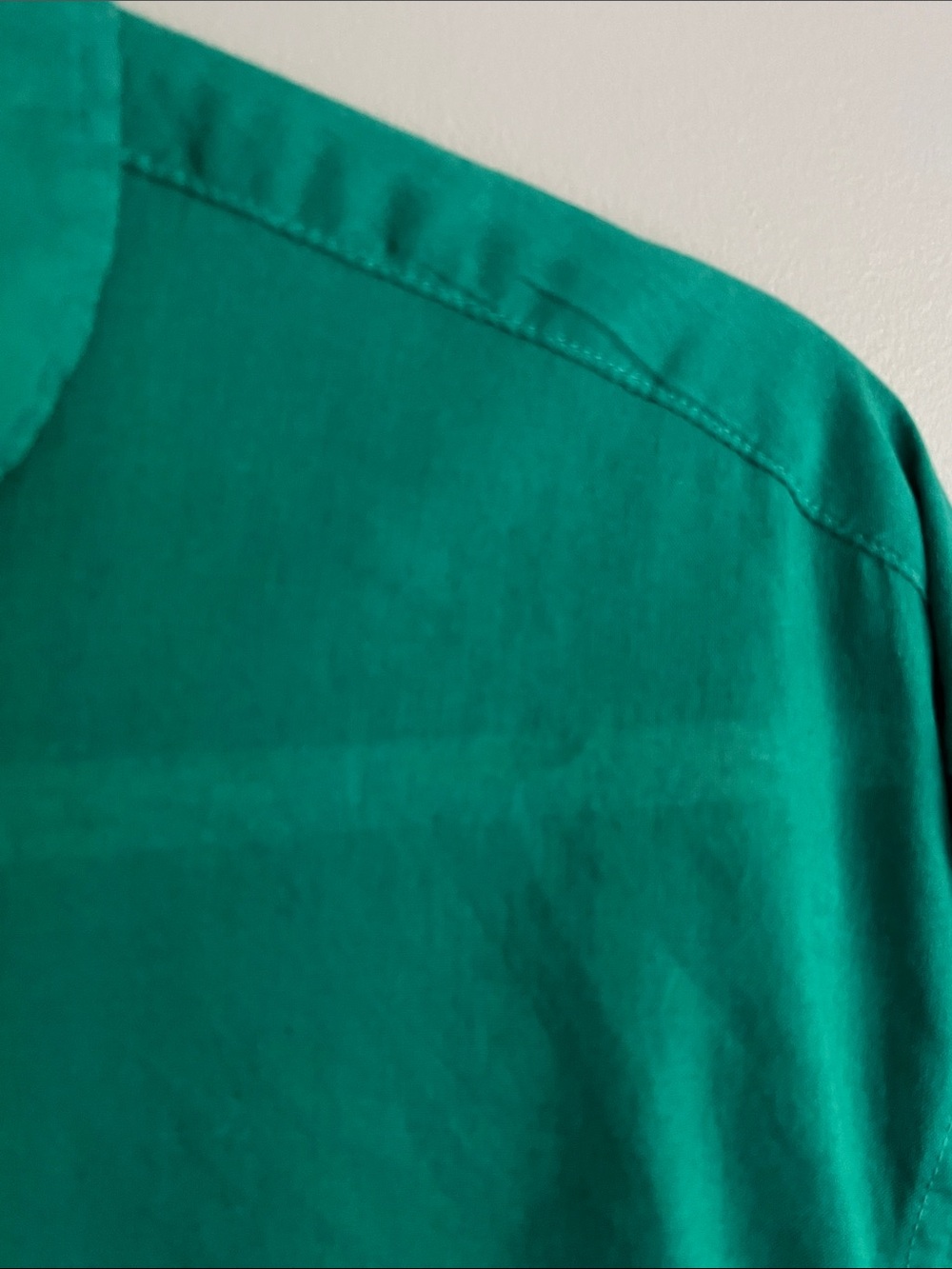 Zara men's button-down Kelly green Oxford cotton shirt size XL - Picture 11 of 11